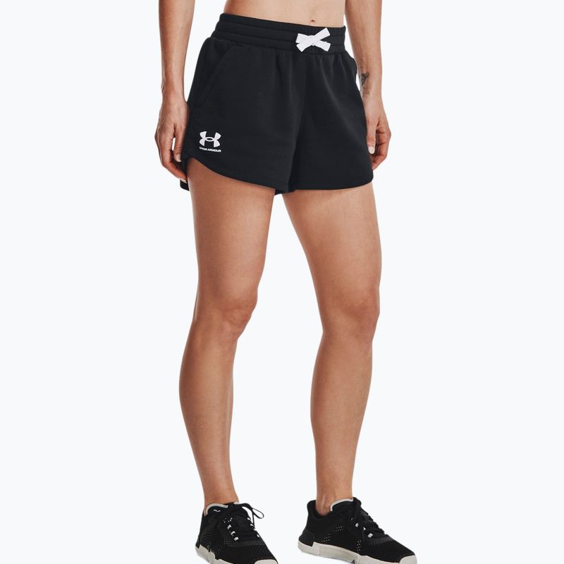 Under Armour Rival Fleece women's training shorts black 1376257