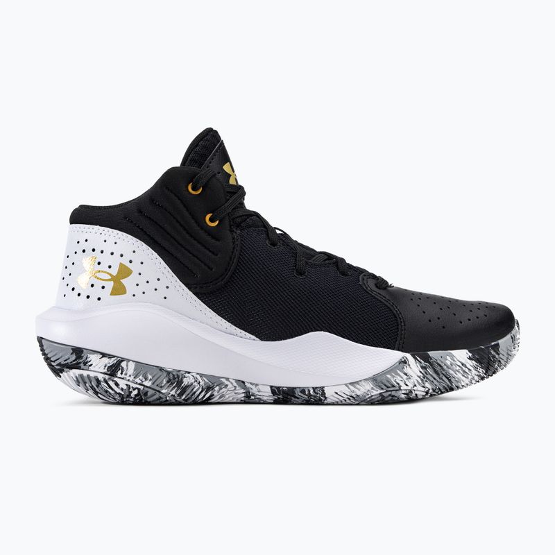 Under Armour men's basketball shoes black and white Jet '21 3024260-006 2