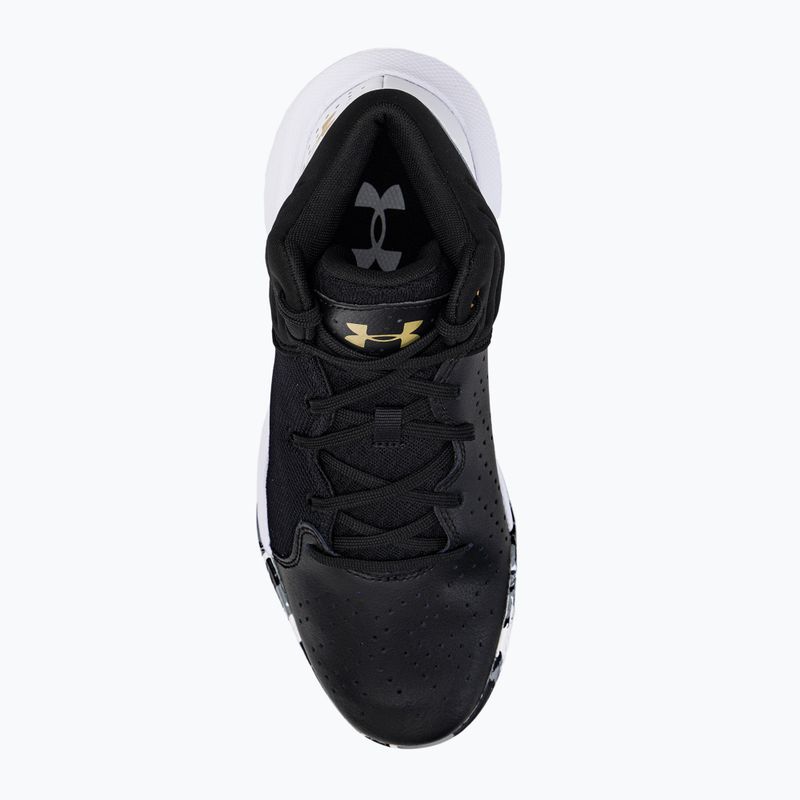 Under Armour men's basketball shoes black and white Jet '21 3024260-006 6