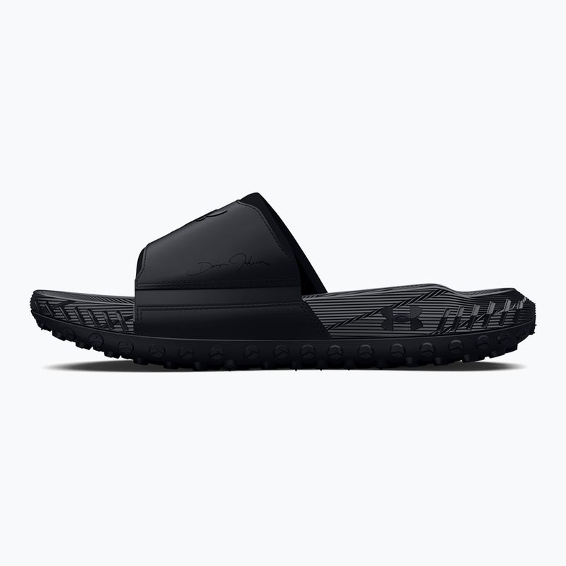 Slides Under Armour Rock 3 black/white clay 2