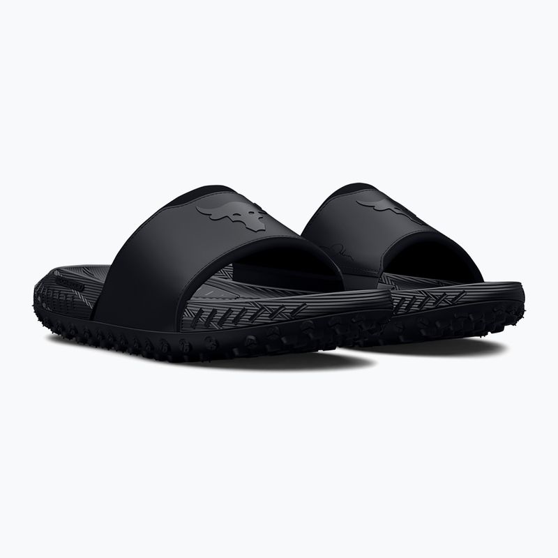 Slides Under Armour Rock 3 black/white clay 3