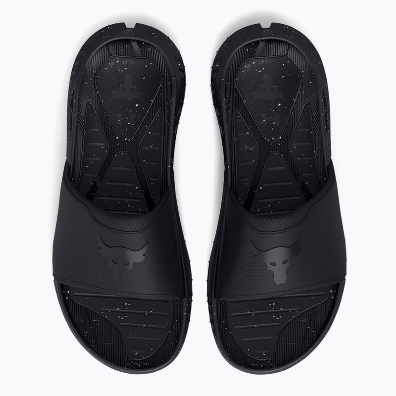 Slides Under Armour Rock 3 black/white clay 4