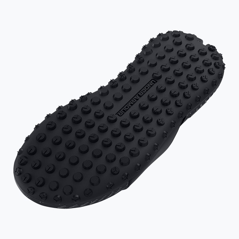 Slides Under Armour Rock 3 black/white clay 5
