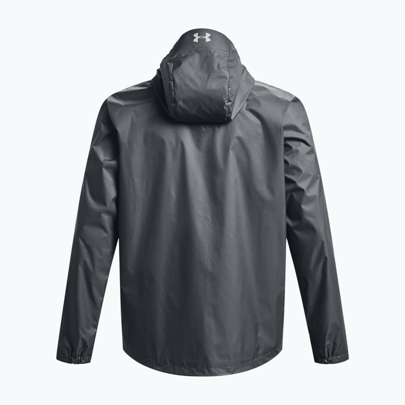 Under Armour Forefront Rain grey men's training jacket 1321439 6