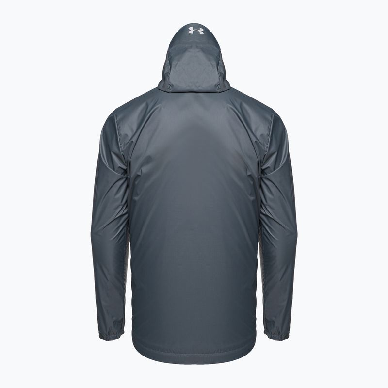 Under Armour Forefront Rain grey men's training jacket 1321439 2
