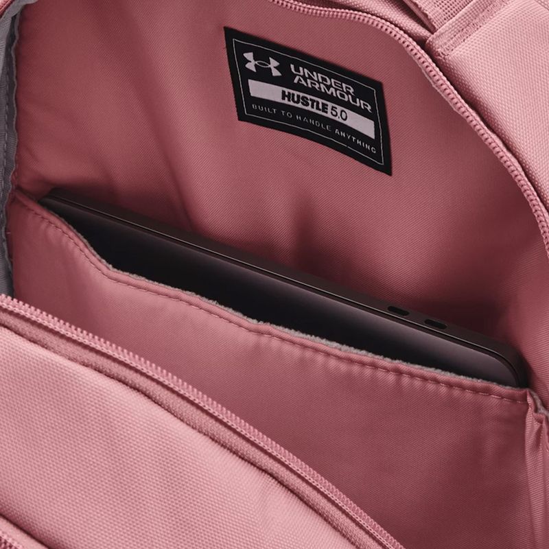 Under Armour Hustle 5.0 urban backpack pink 1361176-697 3