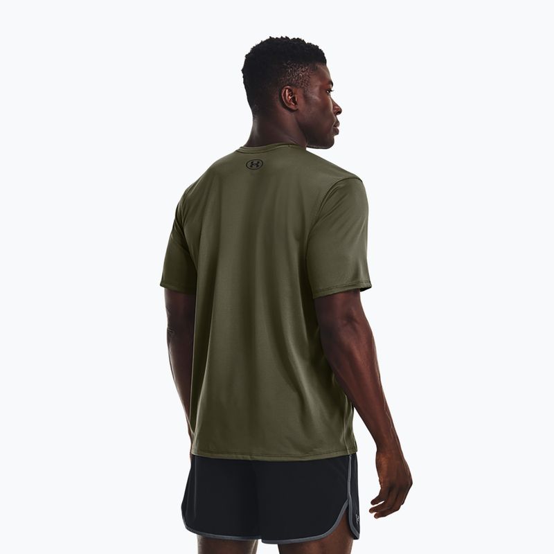 Men's training T-shirt Under Armour Tech Vent marine od green/ultimate black 3