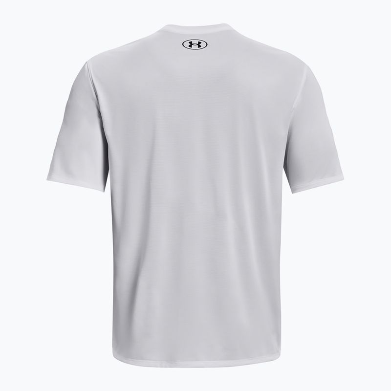 Men's training T-shirt Under Armour Tech Vent distant white/black 9