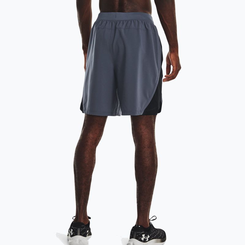 Under Armour Launch Sw 7'' 2N1 grey men's running shorts 1361497-044 2