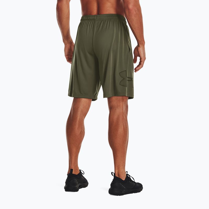 Under Armour Tech Graphic men's training shorts marine from green/black 2