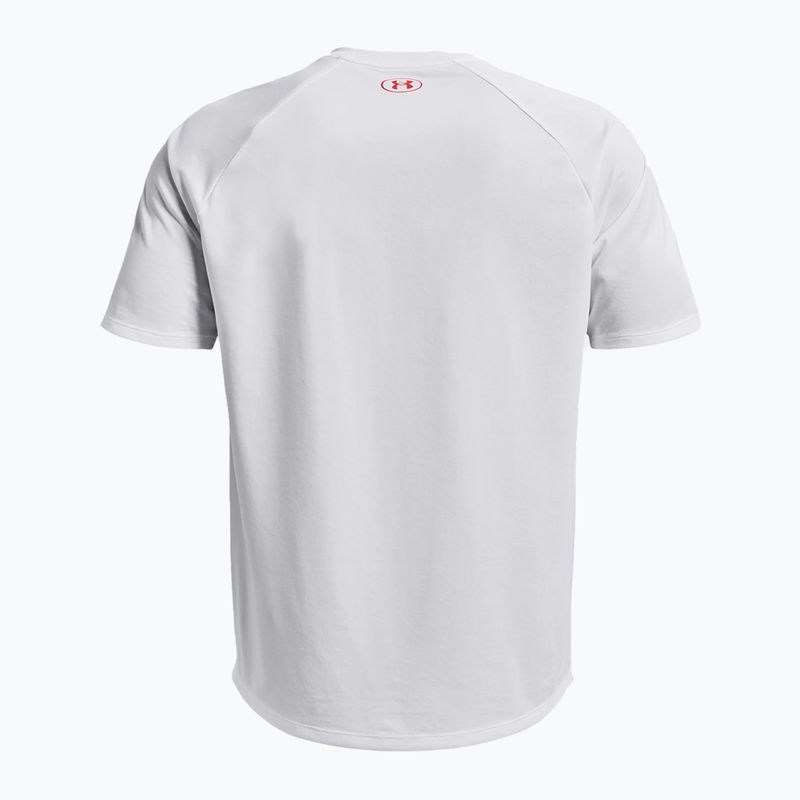 Under Armour Tech Fade men's training T-shirt red and white 1377053 4