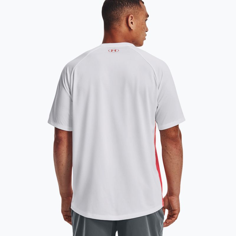 Under Armour Tech Fade men's training T-shirt red and white 1377053 2
