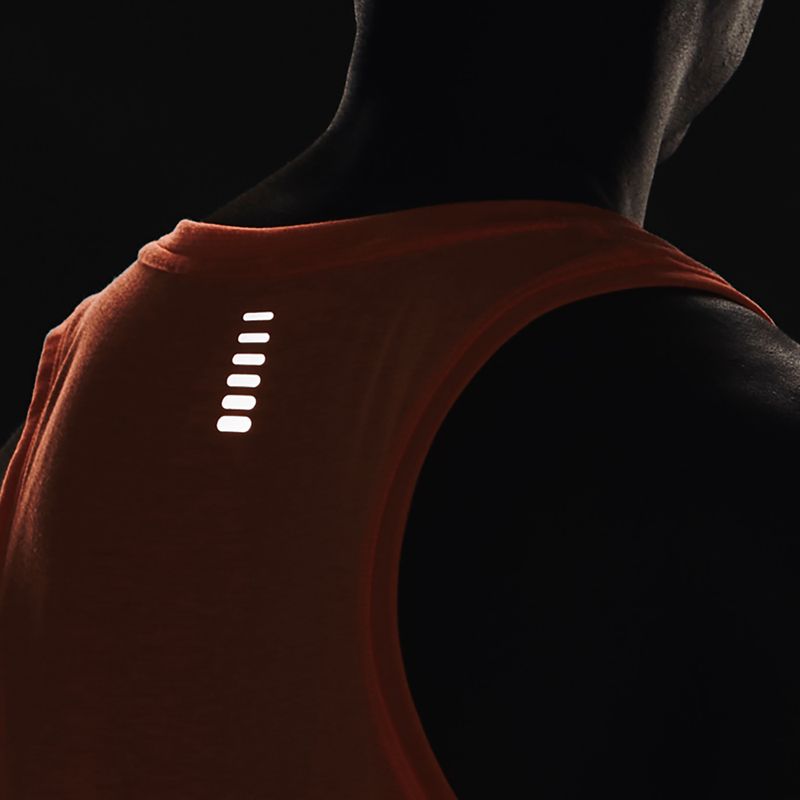 Men's Under Armour Streaker Singlet orange running tank top 1361468-866 3