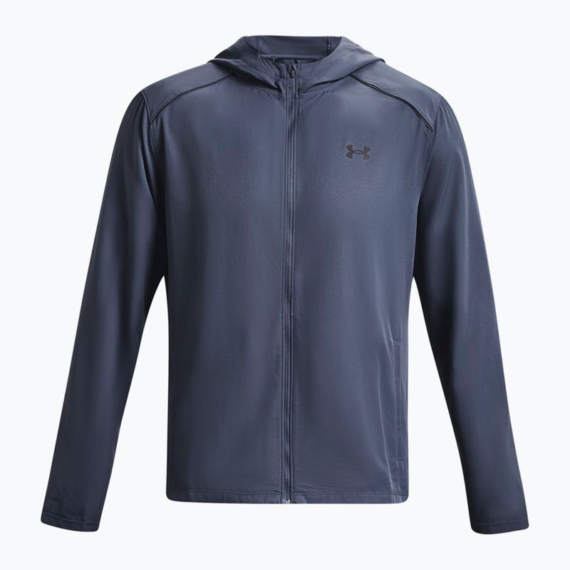 Men's Under Armour Storm Run Hooded Blue Running Jacket 1376795 4