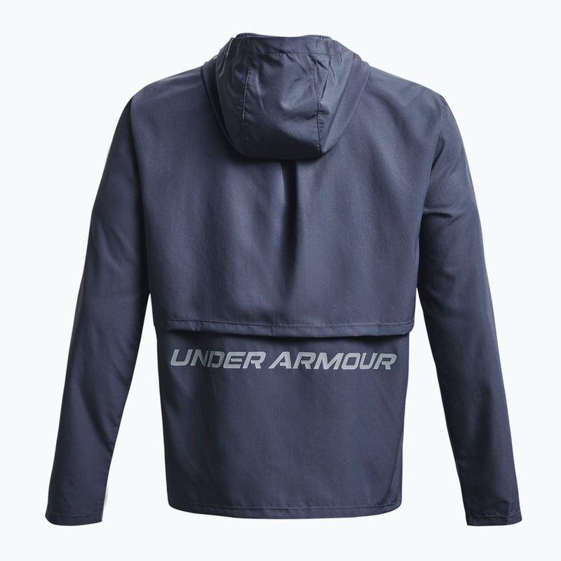 Men's Under Armour Storm Run Hooded Blue Running Jacket 1376795 5