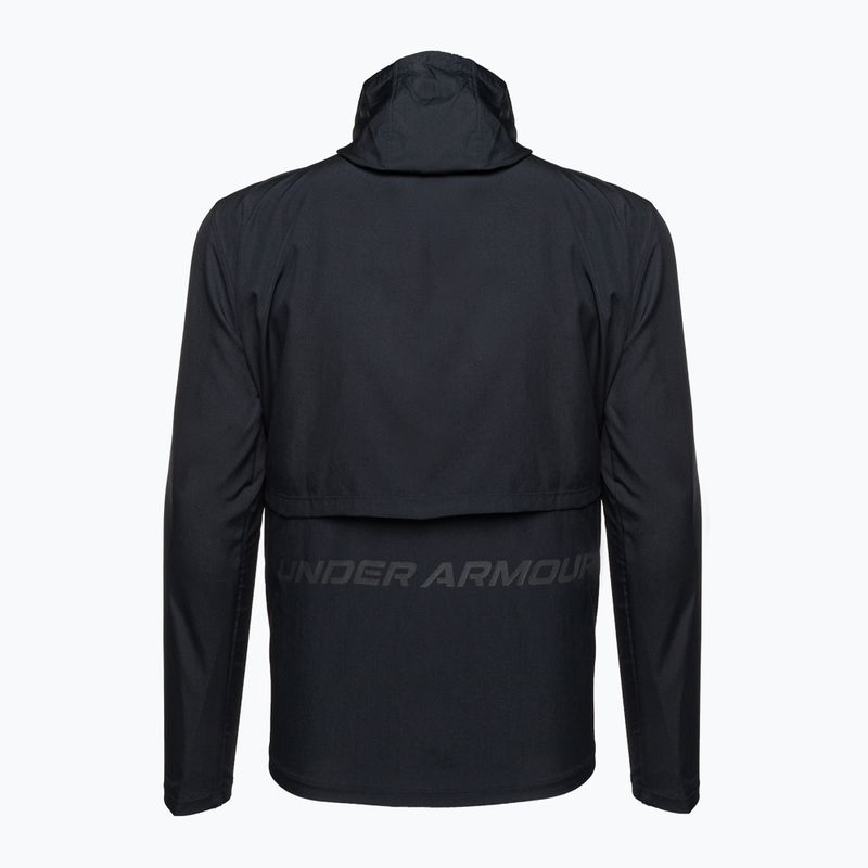 Under Armour Storm Run Hooded men's running jacket black 1376795 2