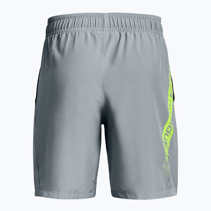 Under Armour Woven Graphic grey men's training shorts 1370388-465 4