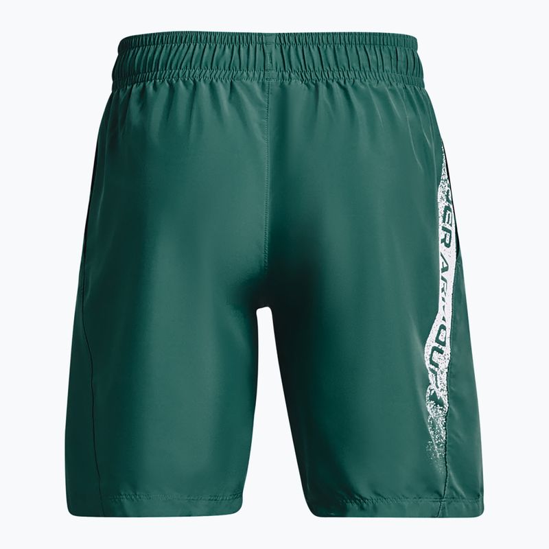 Under Armour Woven Graphic green men's training shorts 1370388-722 4