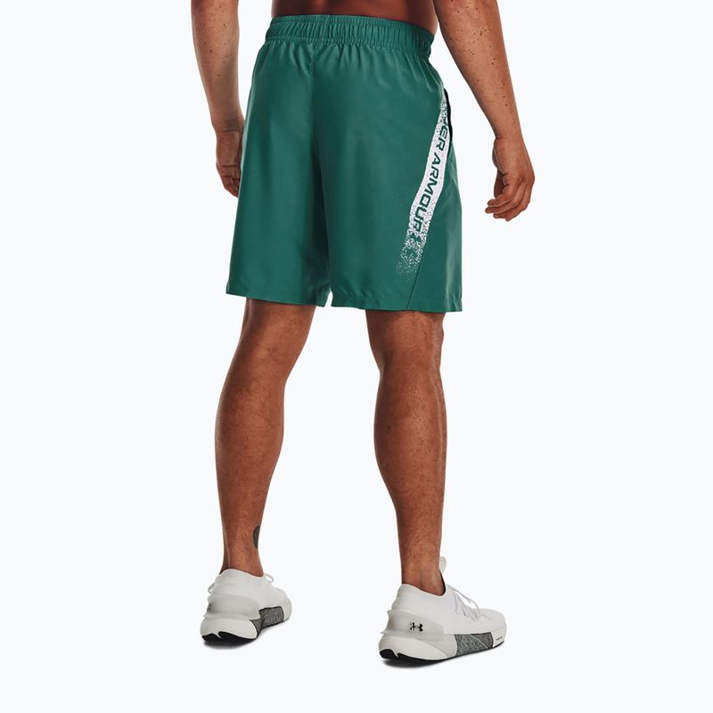 Under Armour Woven Graphic green men's training shorts 1370388-722 2