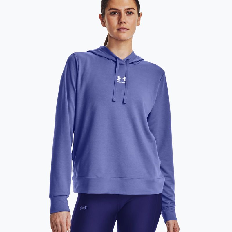 Under Armour women's training sweatshirt Rival Terry Hoodie blue 1369855