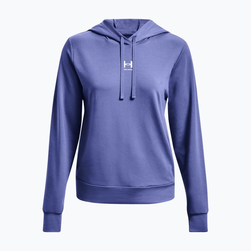 Under Armour women's training sweatshirt Rival Terry Hoodie blue 1369855 3