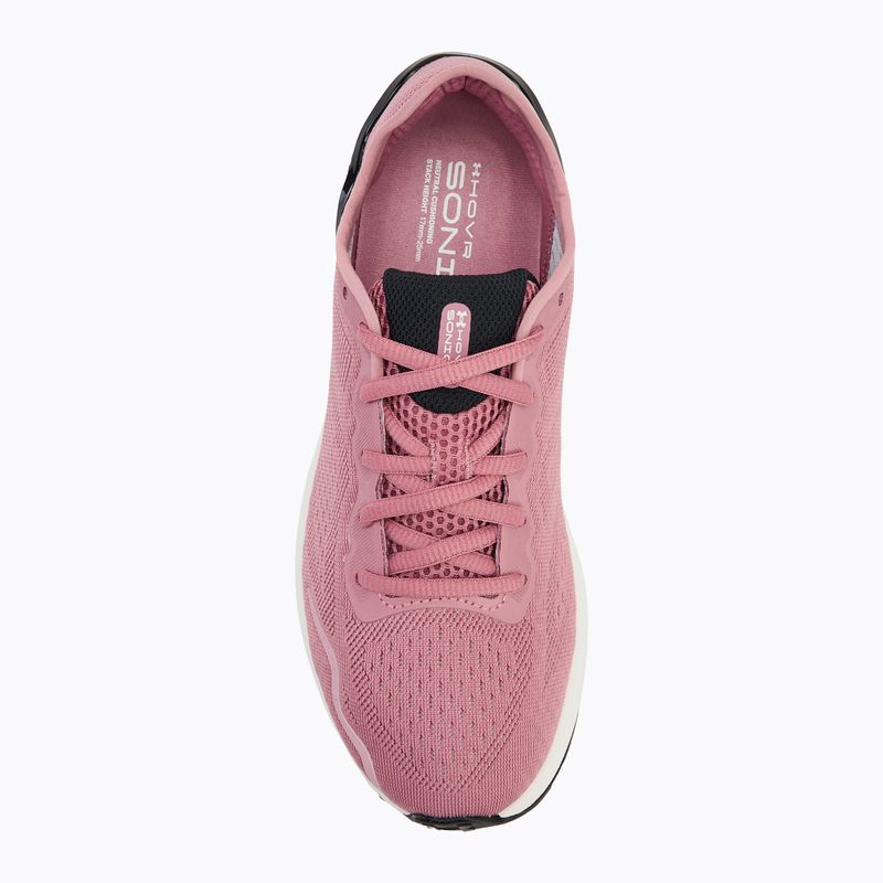 Under Armour Hovr Sonic 6 women's running shoes pink elixir/black/halo gray 5