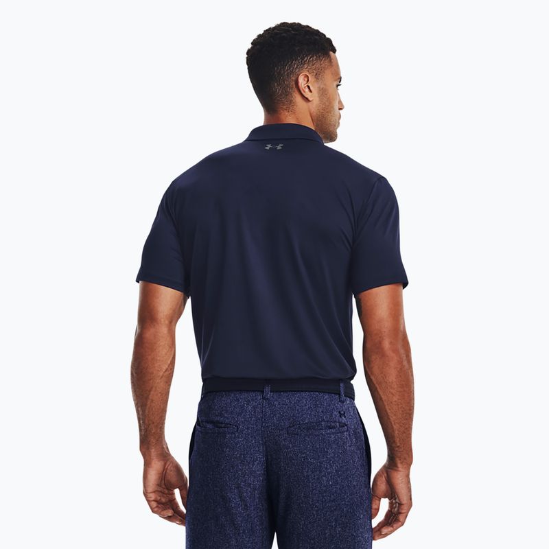 Men's polo shirt Under Armour Matchplay Polo midnight navy/pitch gray 3