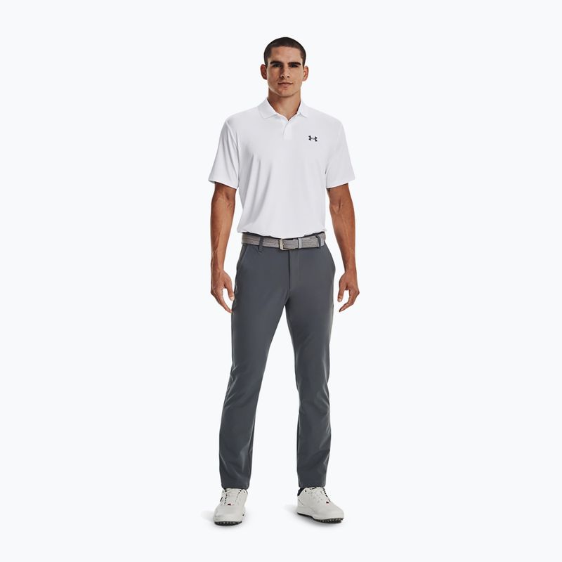 Men's polo shirt Under Armour Matchplay Polo white/pitch gray 2