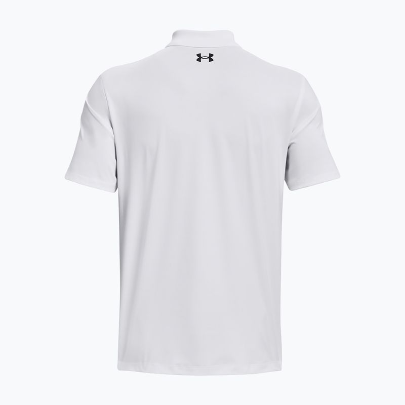 Men's polo shirt Under Armour Matchplay Polo white/pitch gray 6
