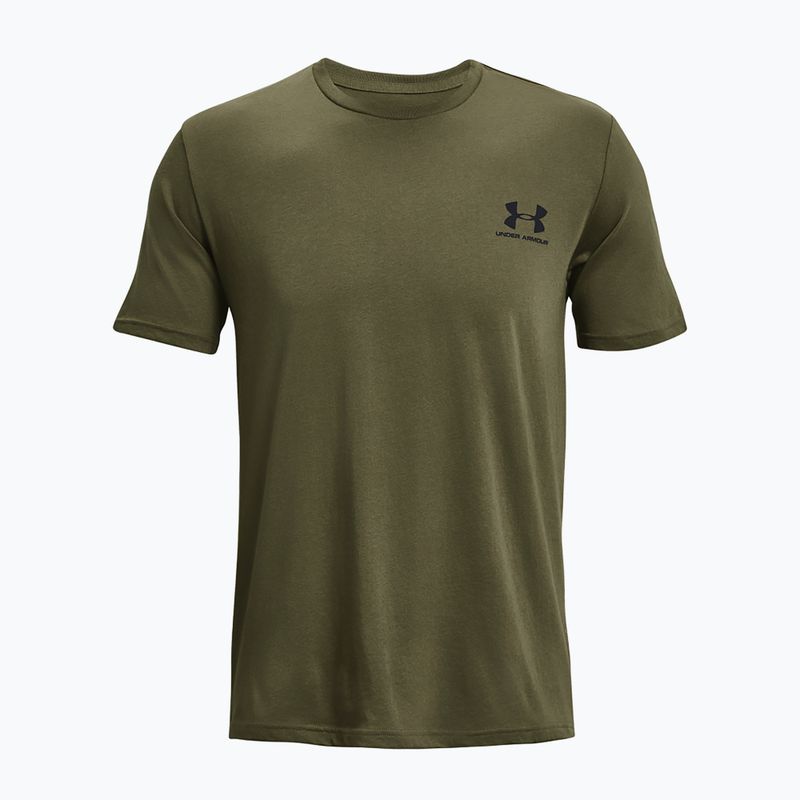 Men's Under Armour Sportstyle Left Chest marine green/black t-shirt 4