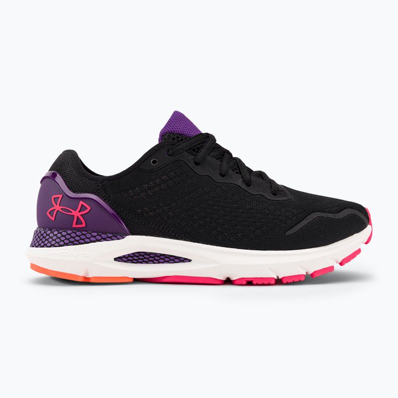 Under Armour women's running shoes Hovr Sonic 6 black / galaxy purple / pink shock 3026128 2