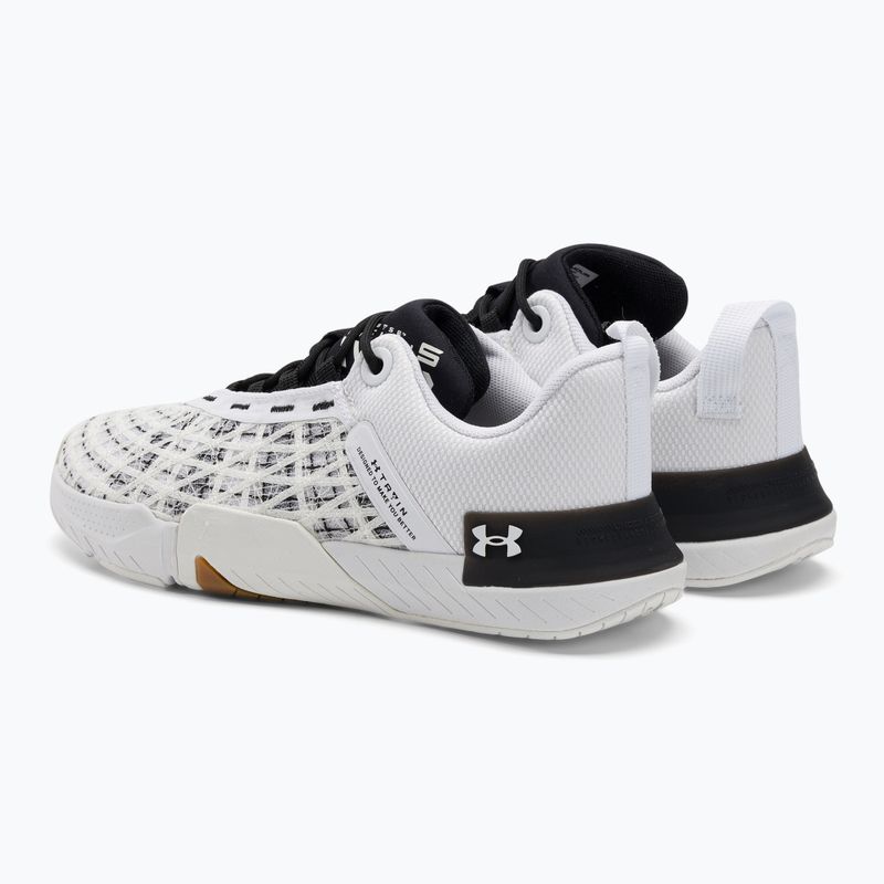 Under Armour Tribase Reign 5 white/black/white men's training shoes 3