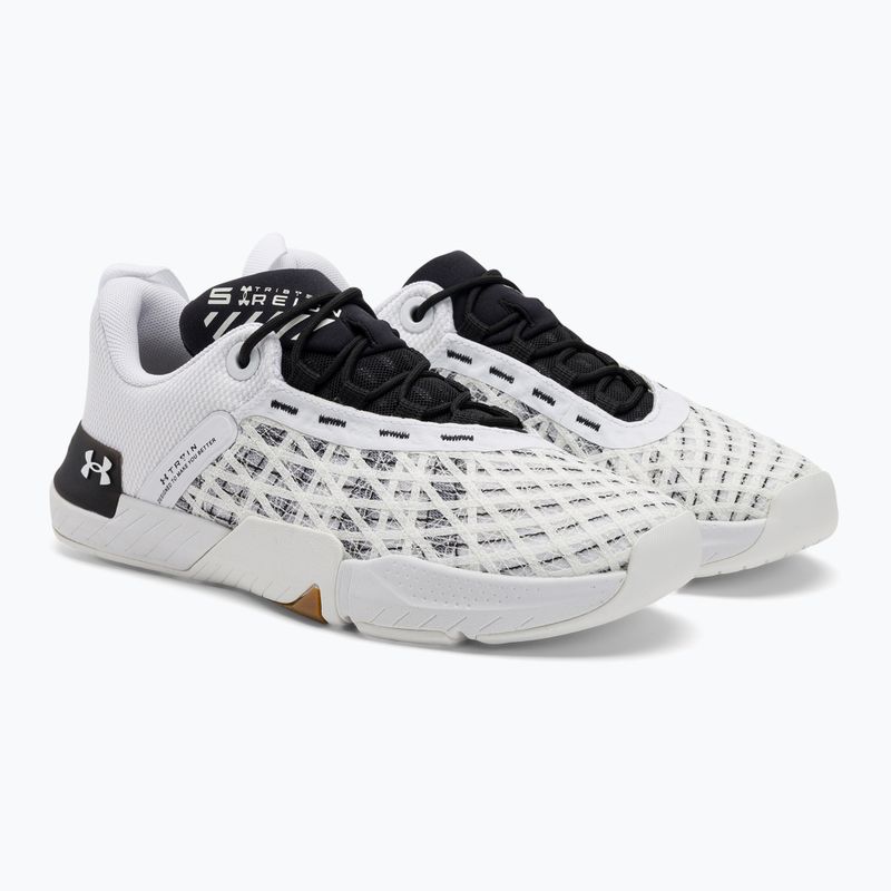 Under Armour Tribase Reign 5 white/black/white men's training shoes 4