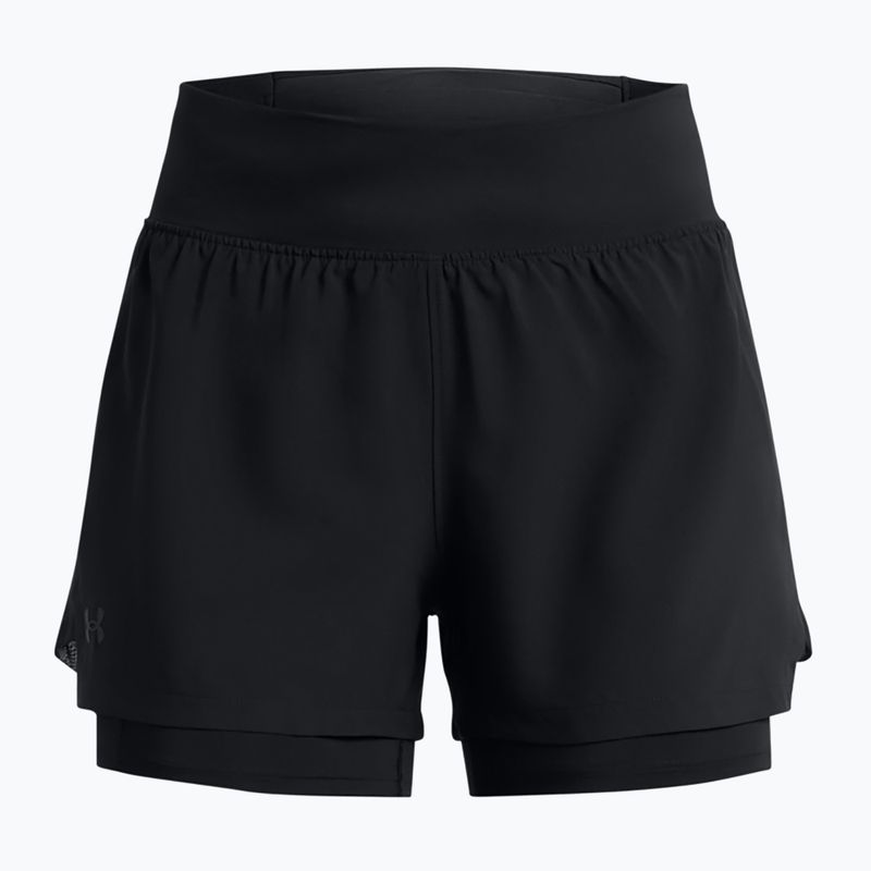 Under Armour Launch Pro 2IN1 women's running shorts black / black / reflective 6