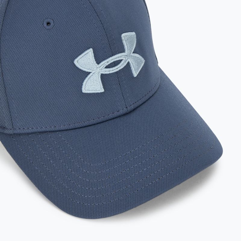 Men's baseball cap Under Armour Blitzing downpour gray/harbor blue 3