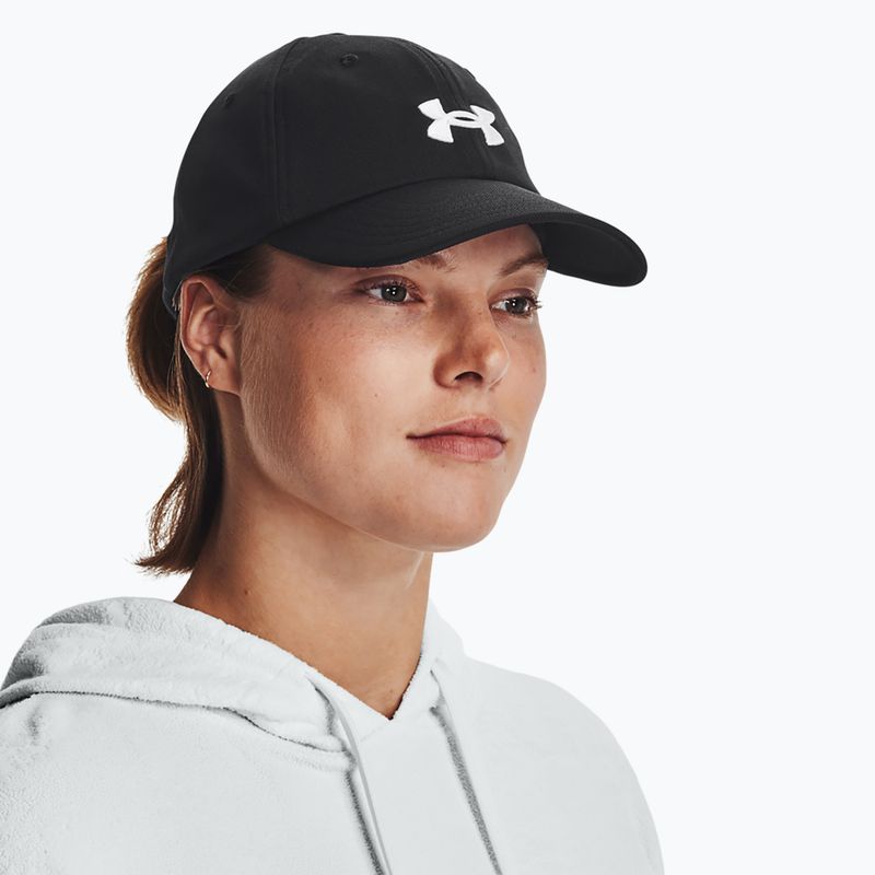 Under Armour Blitzing Adj Black/White women's baseball cap 1376705 5