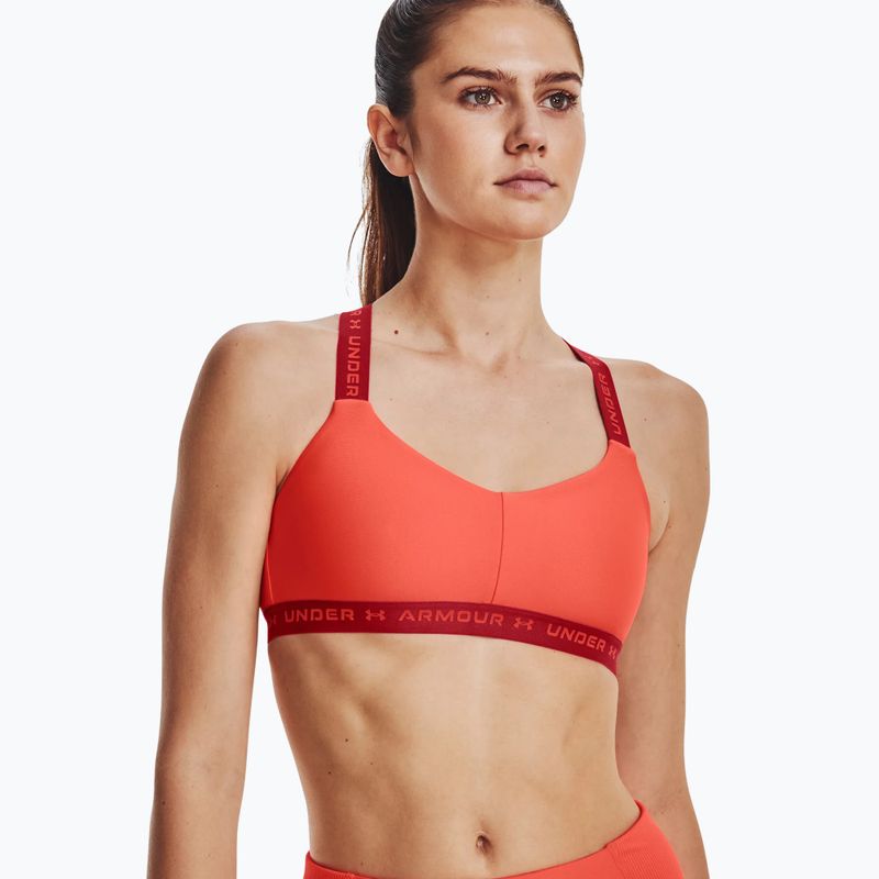 Under Armour Crossback Low fitness bra orange 1361033-877