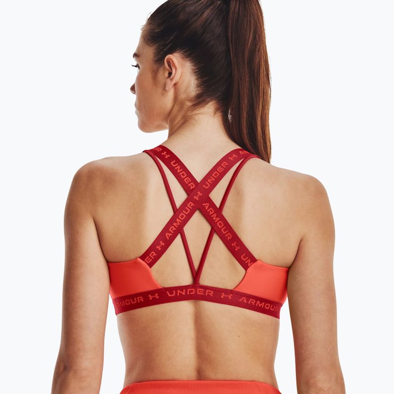 Under Armour Crossback Low fitness bra orange 1361033-877 2