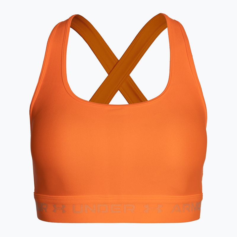 Under Armour Crossback Mid orange fitness bra 1361034-866 5