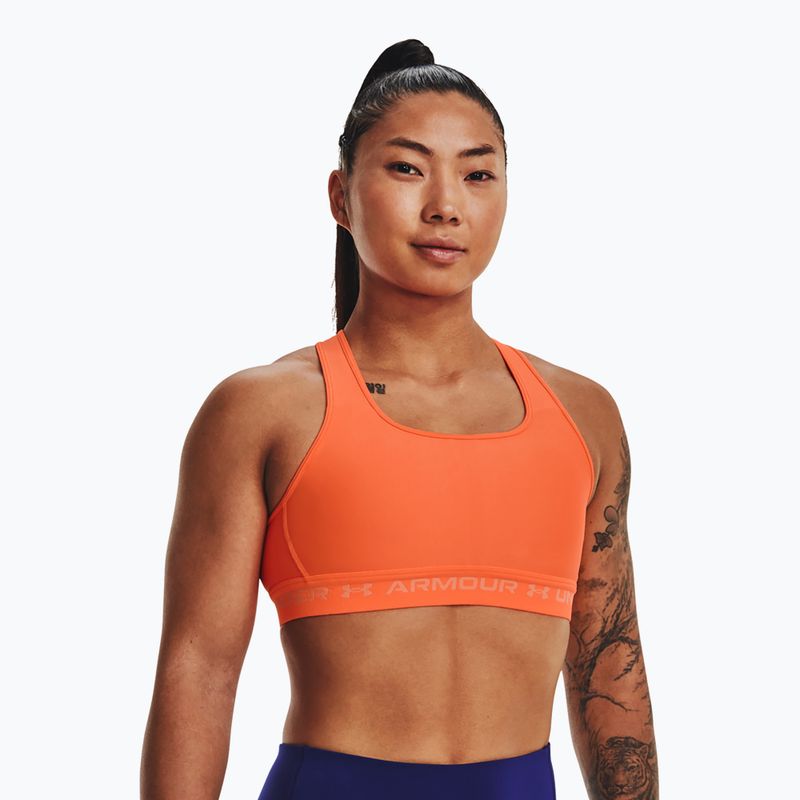 Under Armour Crossback Mid orange fitness bra 1361034-866