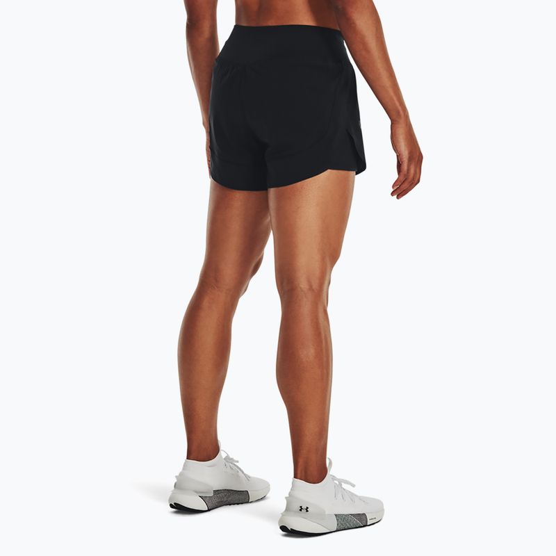 Under Armour Flex Woven 2in1 women's training shorts black/black 3