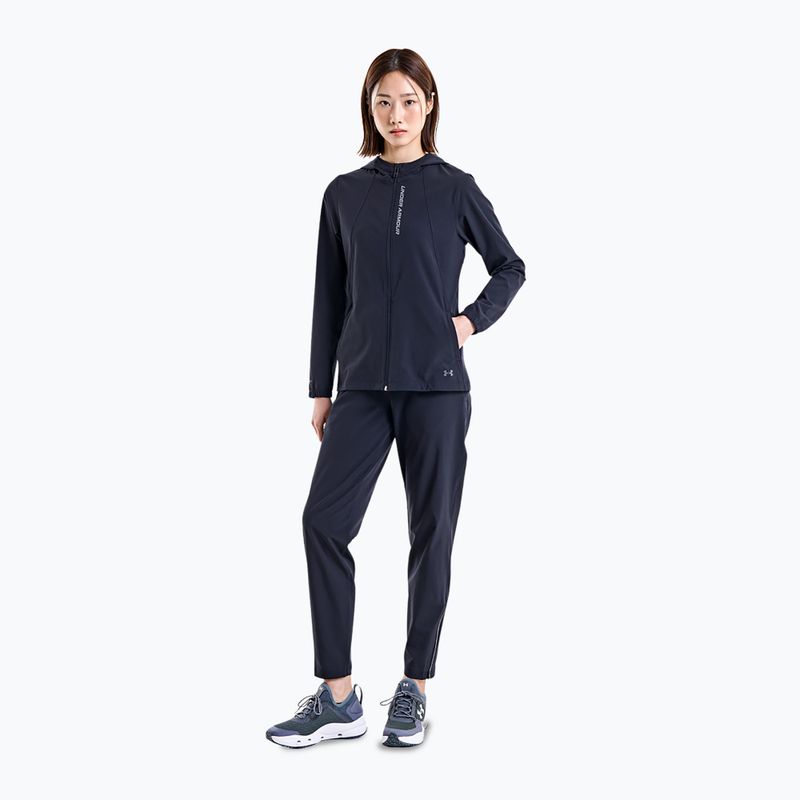 Women's Under Armour Outrun The Storm running jacket black/reflective//reflective 2