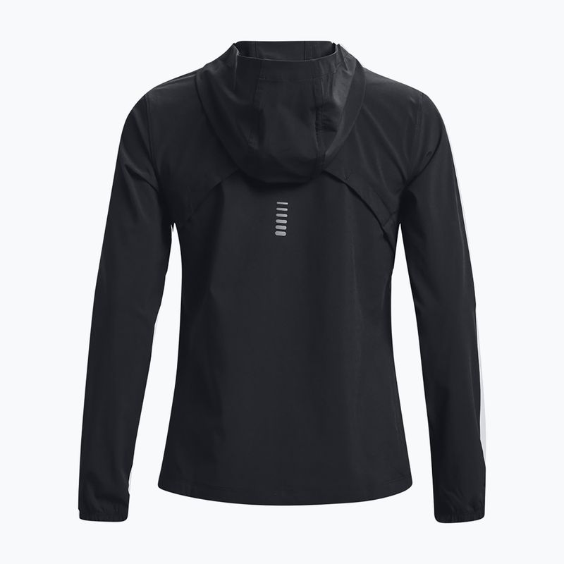 Women's Under Armour Outrun The Storm running jacket black/reflective//reflective 6