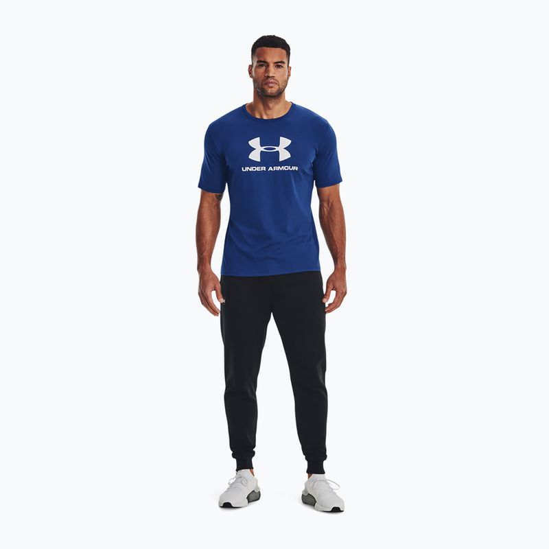 Men's Under Armour Sportstyle Logo SS training t-shirt blue 1329590-471 2