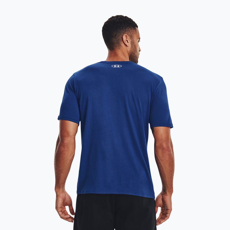 Men's Under Armour Sportstyle Logo SS training t-shirt blue 1329590-471 3