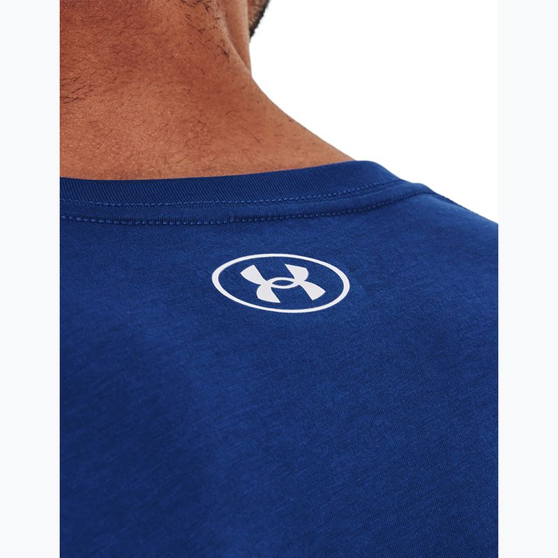 Men's Under Armour Sportstyle Logo SS training t-shirt blue 1329590-471 4