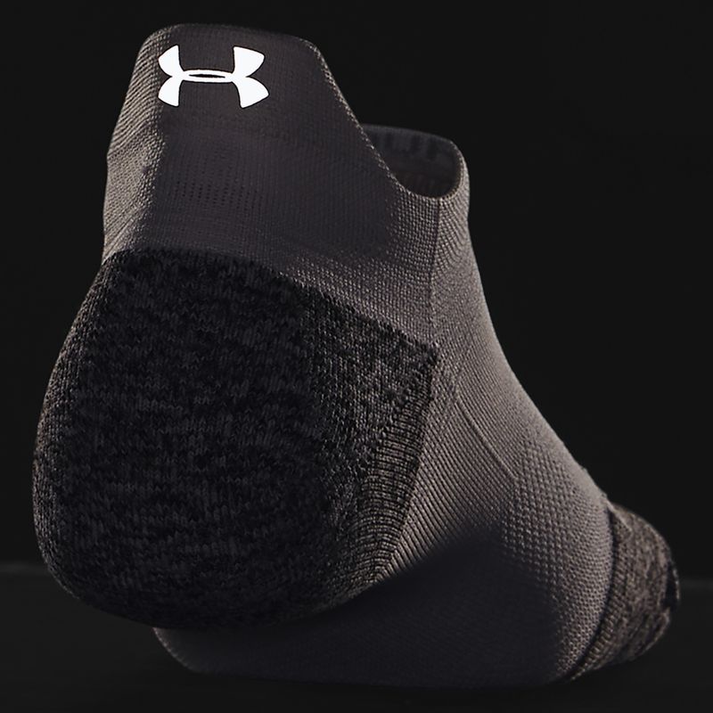 Under Armour Ad Run Cushion 1Pk NS Tab white/halo gray/reflective training socks 2