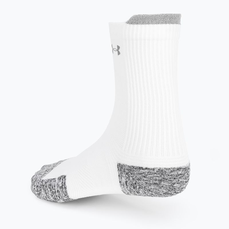 Under Armour Ad Run Cushion 1Pk Mid white running socks 1376076 2