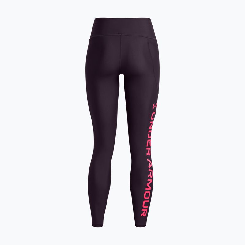 Under Armour Branded purple women's training leggings 1376327 2