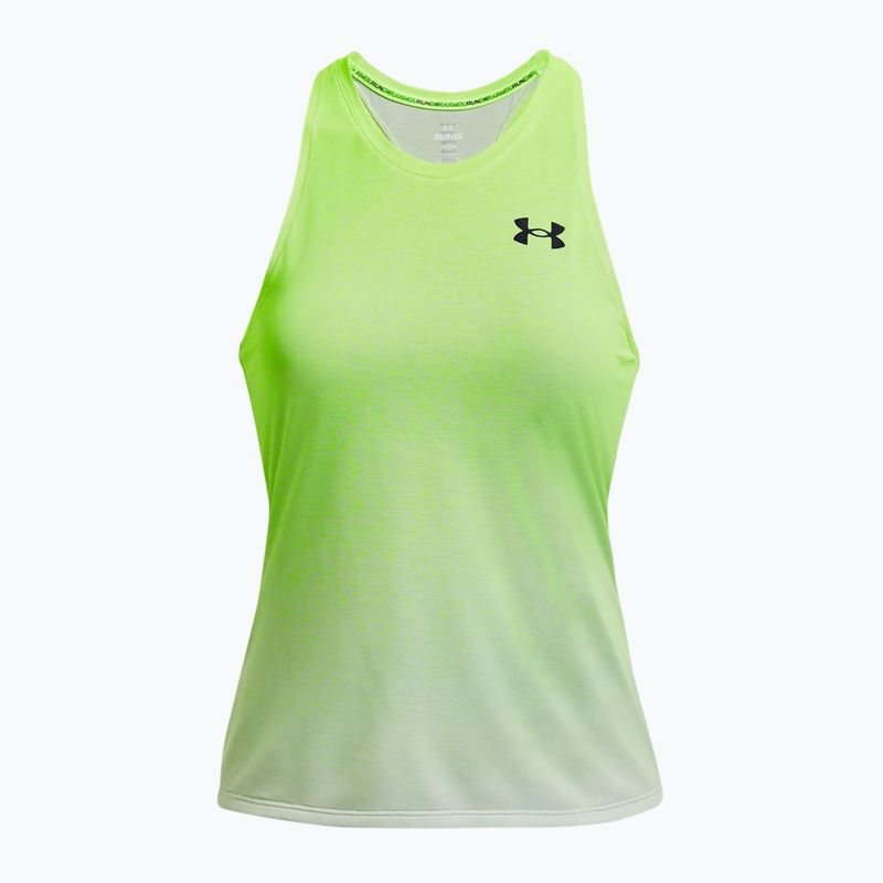 Women's running tank top Under Armour Rush Cicada Singlet yellow 1378404 5